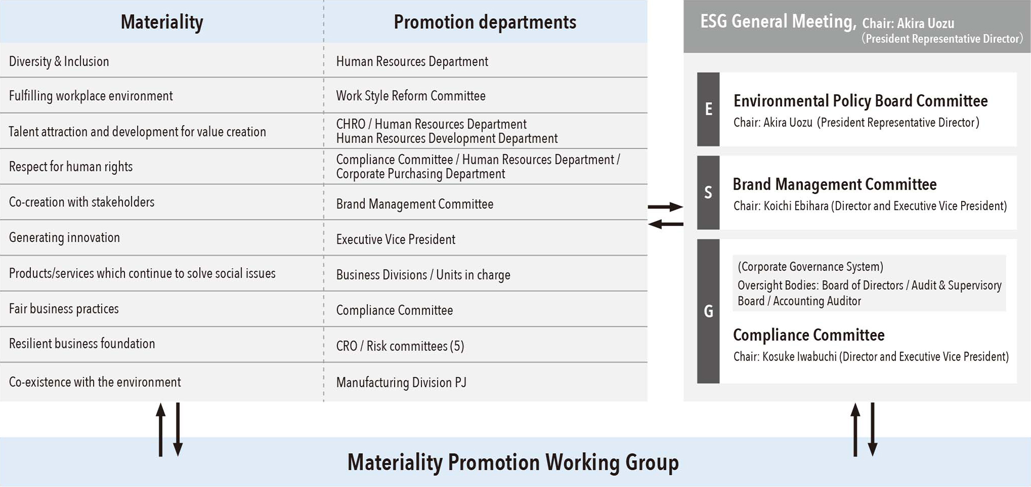 Materiality Promotion system